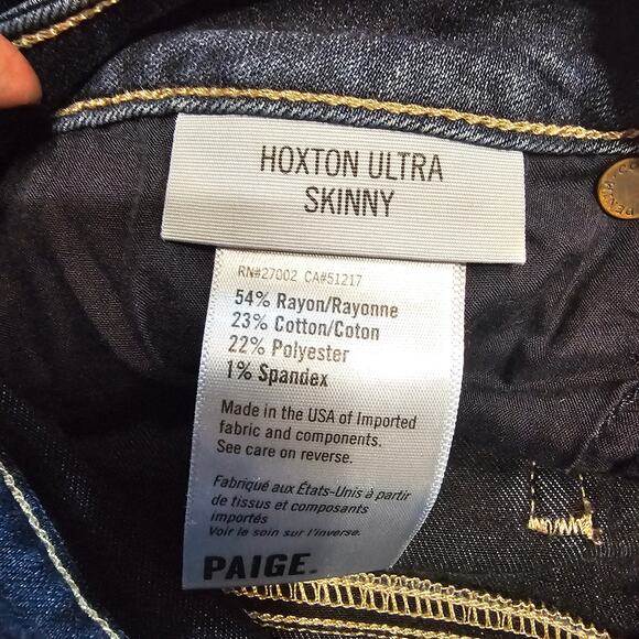 Sneak Peek High Rise Distressed Skinny Jeans Dark Wash Women's Junior 3 2264 - Picture 4 of 9